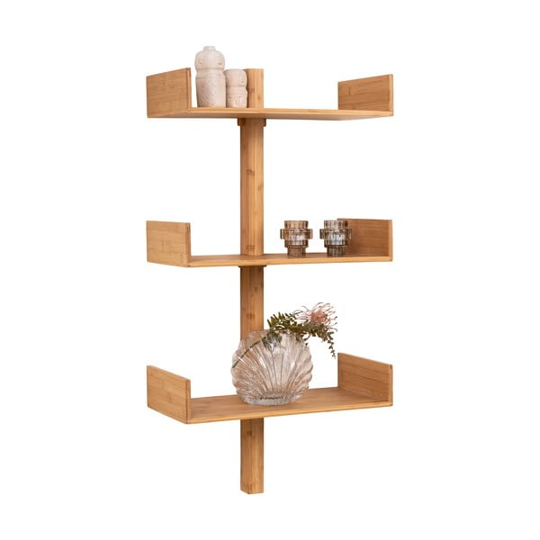 Raft în culoare naturală etajat din bambus 50 cm Villa – House Nordic-image-2