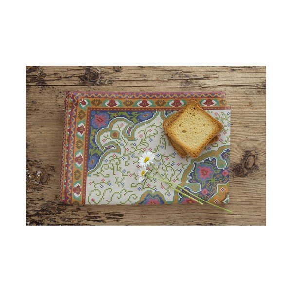 Set 3 suporturi din bumbac pentru masă Madre Selva Mandalas-image-1