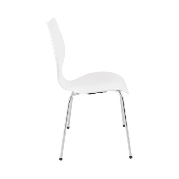 Scaun dining Kokoon Design Elipse, alb-image-1