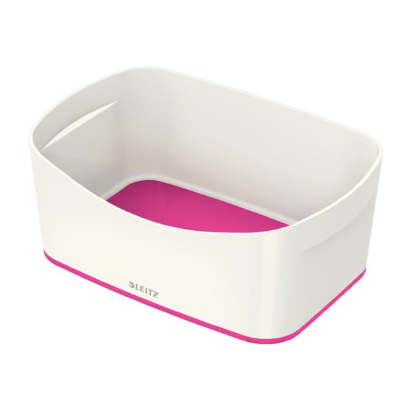 Cutie de depozitare din plastic alb-roz MyBox - Leitz