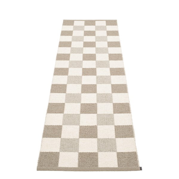 Covor tip traversă pentru interior și exterior bej/crem 70x240 cm Pix Dark Linen – Pappelina