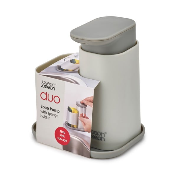 Dozator de săpun lichid gri Duo – Joseph Joseph-image-4