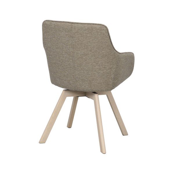 Set de scaune de sufragerie bej 2 buc. tapițat Alison – Rowico-image-4