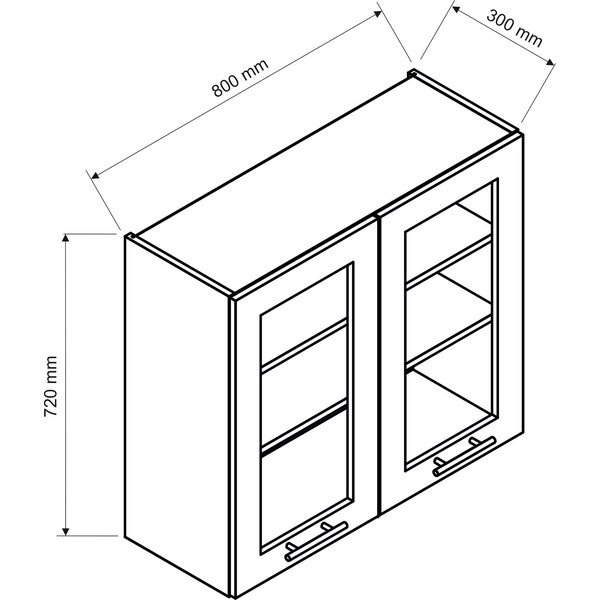 Dulap de bucătărie suspendat (superior) (lățime 80 cm) Kai – STOLKAR-image-3