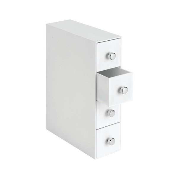 Organizator cu 4 sertare iDesign Tower, alb-image-1