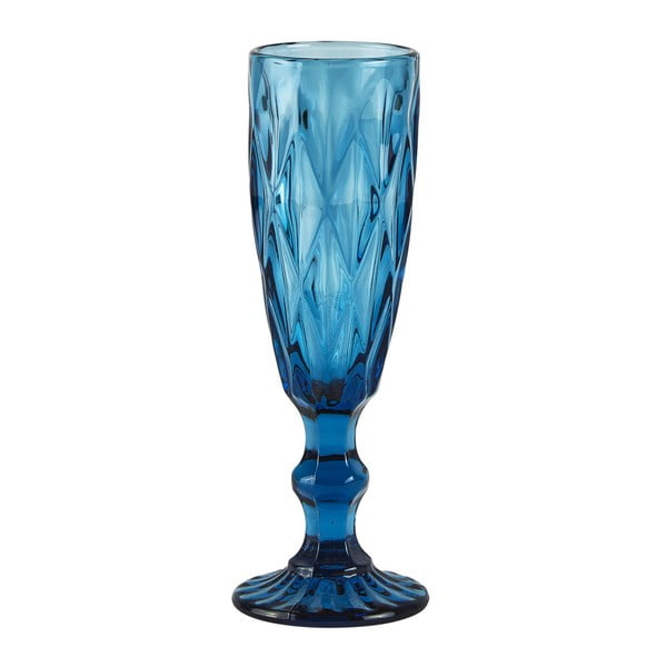 Pahar pentru șampanie Villa Collection Blue Glass, 200 ml, albastru