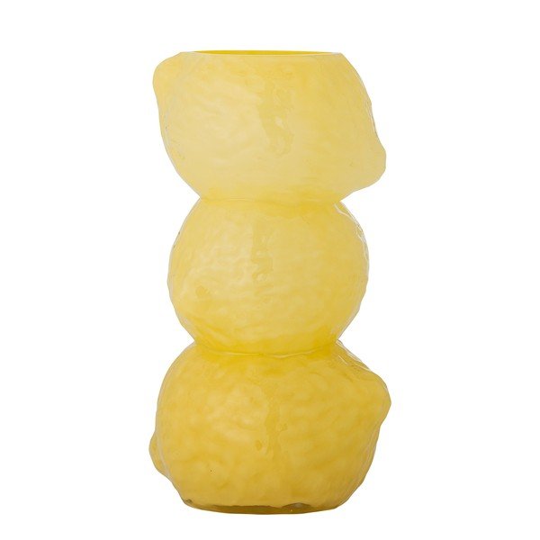 Vază galbenă din sticlă (înălțime 27 cm) Limone – Bloomingville