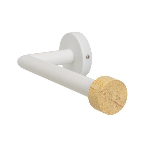 Suport pentru hârtie igienică alb de montat pe perete din metal – Casa Selección-image-2