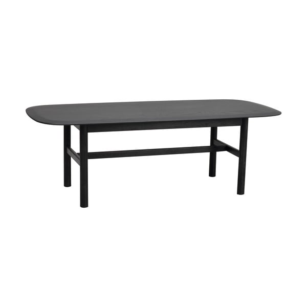 Măsuță de cafea neagră din lemn masiv de stejar 135x62 cm Hammond - Rowico-image-2