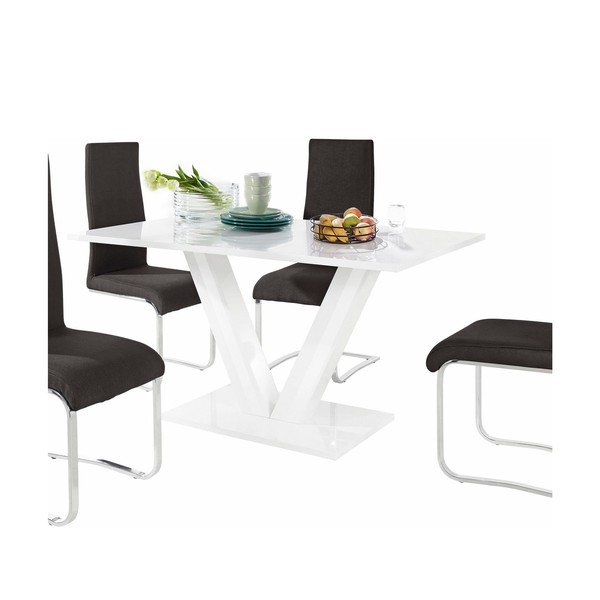 Set masă cu 4 scaune Støraa Aaron, negru-image-1