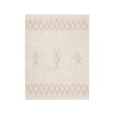 Covor roz/crem lavabil/țesut manual din bumbac 120x160 cm Atlas Natural – Lorena Canals