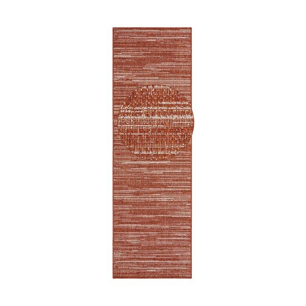 Covor de exterior roșu de tip traversă 350x80 cm Gemini - Elle Decoration