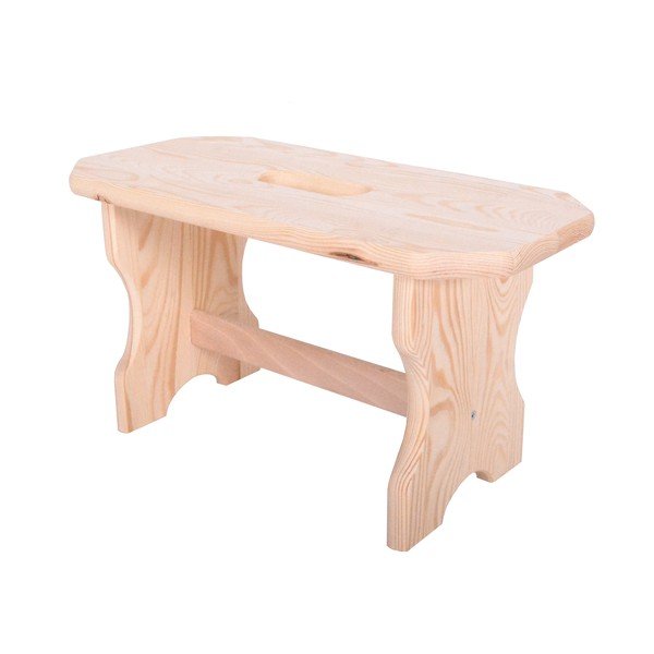 Scaun în culoare naturală din lemn de pin Forte – Rojaplast-image-2