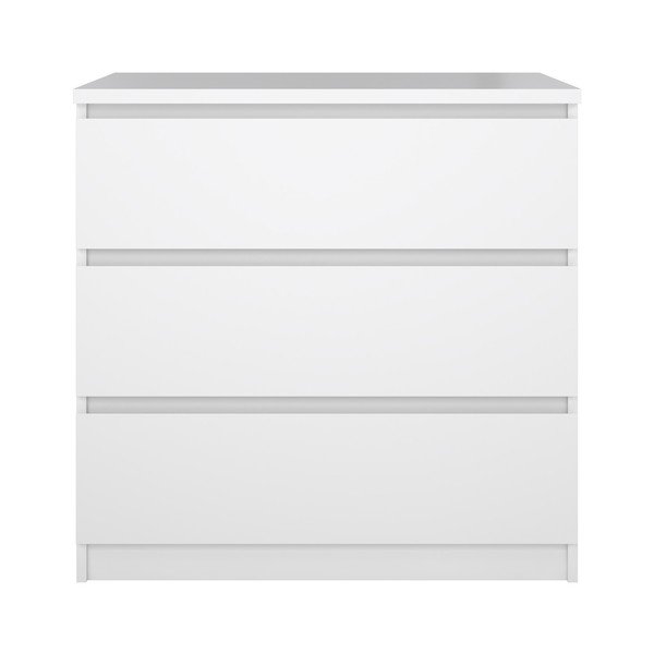 Comodă albă 77x76x50 cm Naia – Tvilum-image-2