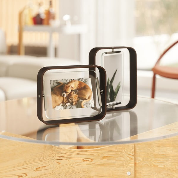 Ramă foto maro închis  din lemn 19x24 cm Bellwood – Umbra-image-2