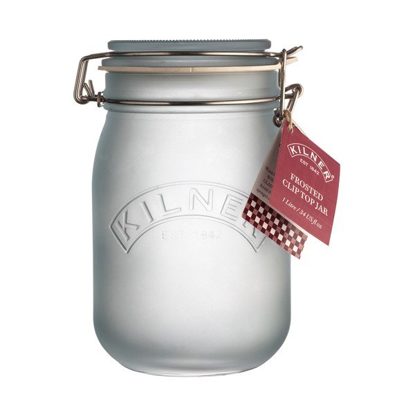 Borcan cu clips Kilner, 1 l, albastru-image-1