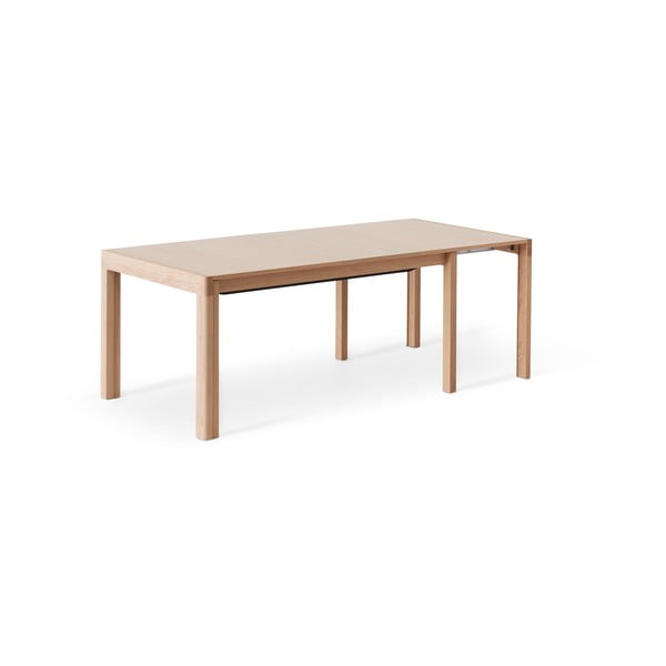 Masă de dining extensibilă cu aspect de lemn de stejar cu blat suplimentar 96x160 cm Join – Hammel Furniture-image-3