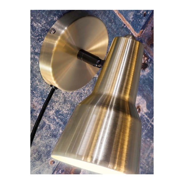 Aplică de perete aurie ø 22 cm Valencia – it's about RoMi-image-1