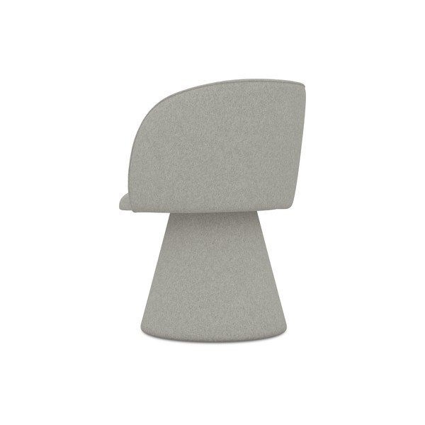 Scaun de sufragerie gri deschis tapițat Maia – Makamii-image-2