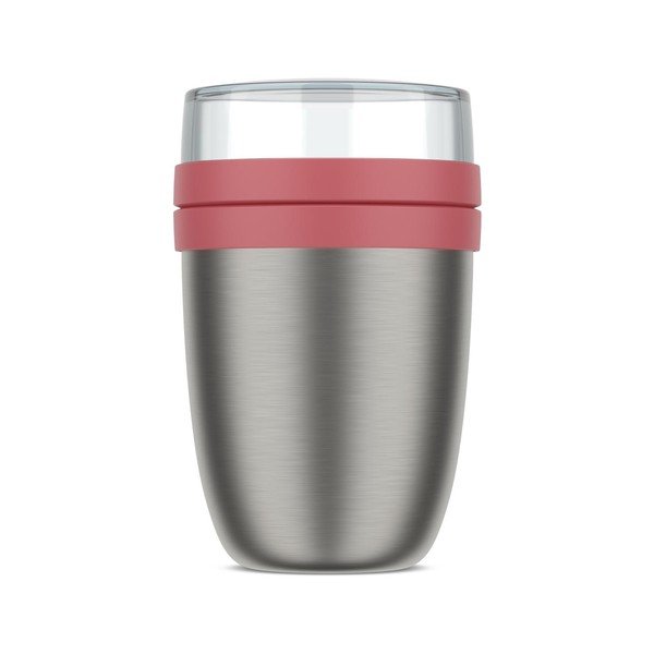 Termos roșu deschis/argintiu pentru mâncare din oțel inoxidabil 500 ml Ellipse – Mepal-image-4
