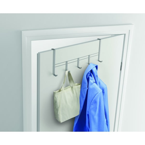 Cuier de ușă argintiu din metal 38 cm – Metaltex-image-1