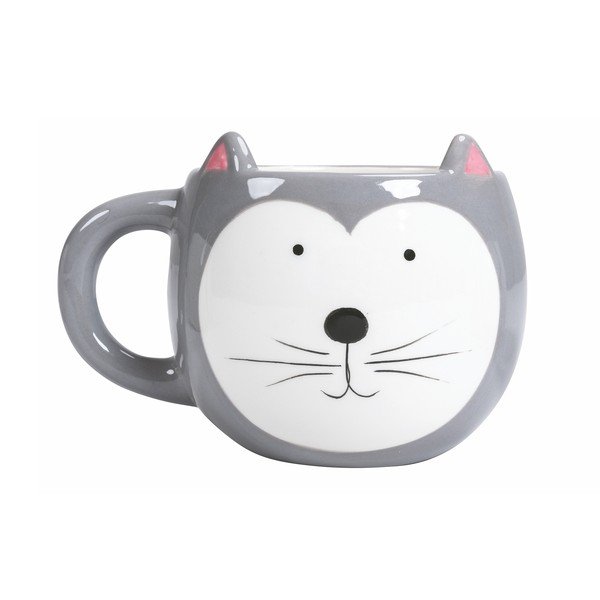 Set 2 căni din dolomită Villa d'Este Cat Mug, 400 ml-image-2