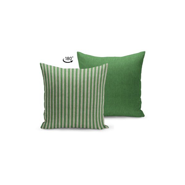 Față de pernă Kate Louise Stripes, 45 x 45 cm, bej-verde-image-1