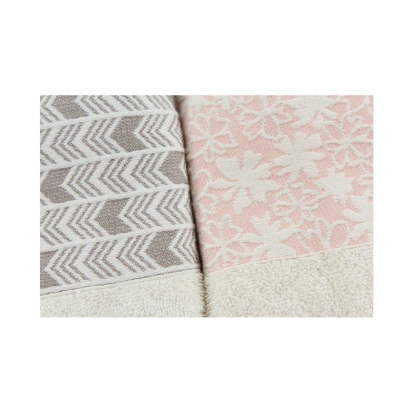 Set prosoape și halate de baie Family Light Pink-image-1