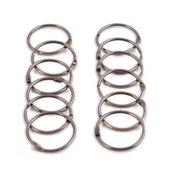 Inele pentru perdea de duș arămii 12 buc. Ringo Small – Spirella-image-3