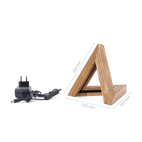 Veioză din lemn Triangle-image-1
