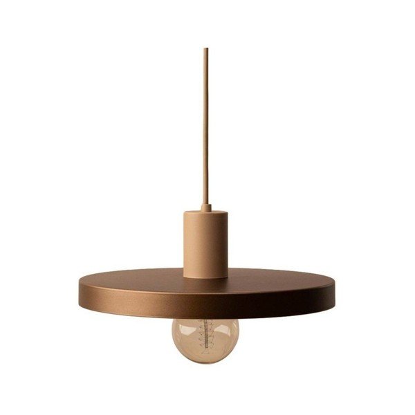 Lustră maro deschis din metal ø 30 cm Ori – Micadoni 