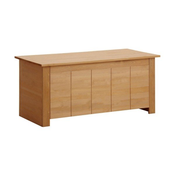 Cufăr în culoare naturală din lemn de pin 100x45 cm Bertram – Støraa-image-1