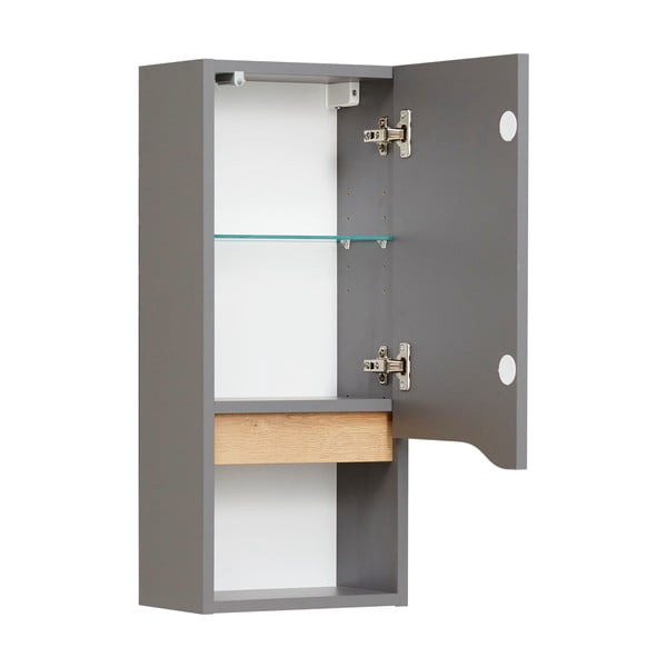Dulap de baie suspendat gri 30x70 cm Set 357 - Pelipal-image-2