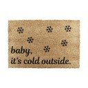 Covoraș de intrare din fibre de nucă de cocos 40x60 cm  cu model de Crăciun Baby It's Cold Outside – Artsy Doormats