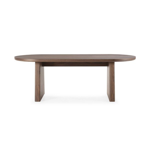 Masă de dining cu aspect de lemn de nuc 100x200 cm Blair – MOME-image-1