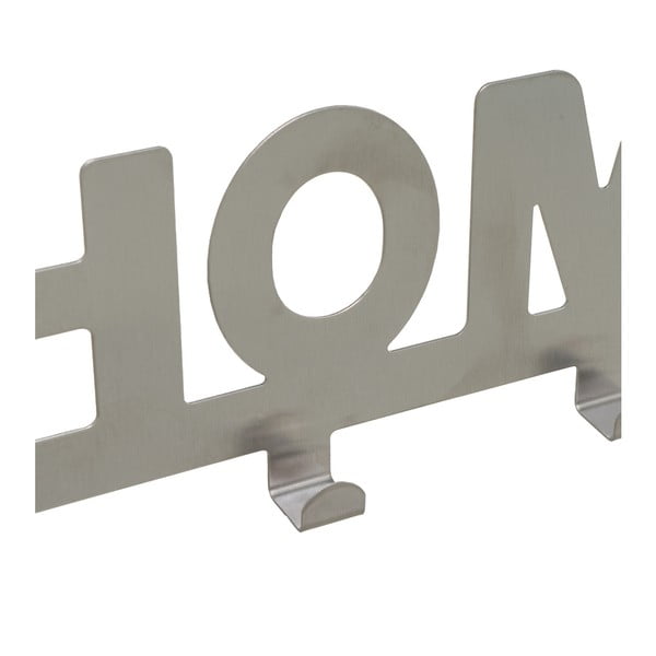 Cuier de ușă argintiu mat din metal 32 cm Home – Casa Selección-image-3