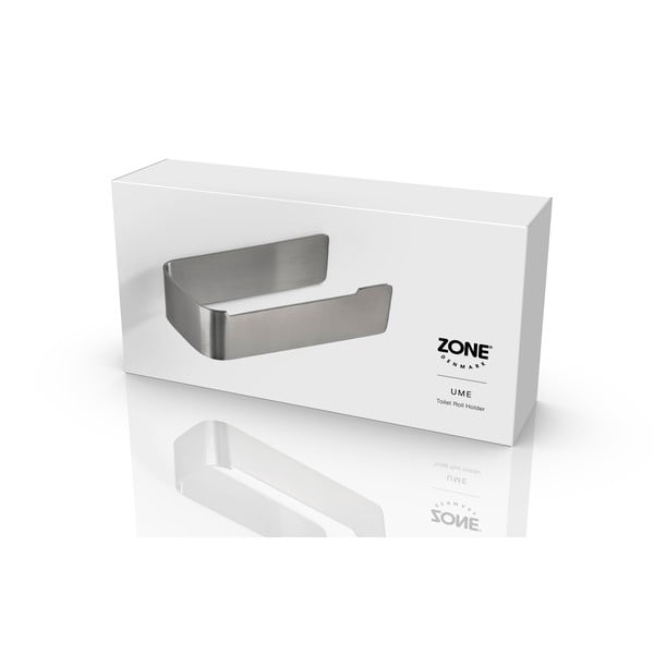 Suport pentru hârtie igienică argintiu mat de montat pe perete din oțel inoxidabil Ume – Zone-image-3