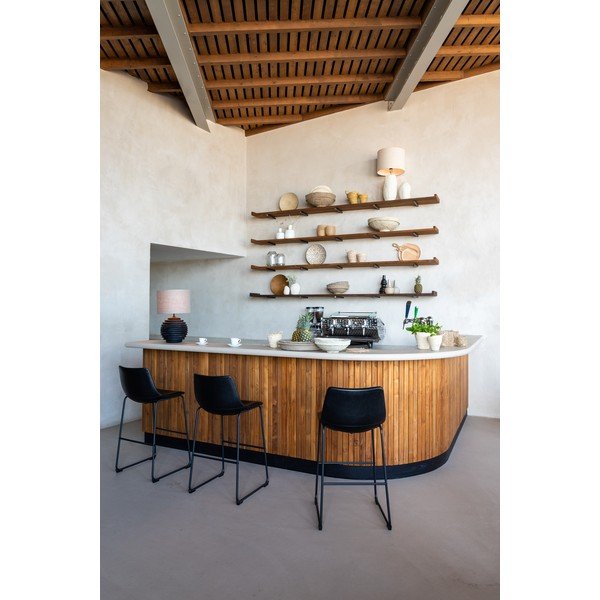 Scaun de bar negru 99 cm Jeddo – Light & Living-image-2