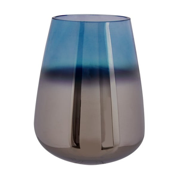 Vază din sticlă PT LIVING Oiled, înălțime 23 cm, albastru
