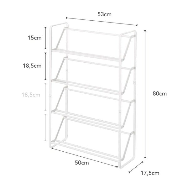 Pantofar alb din metal Frame – YAMAZAKI-image-2