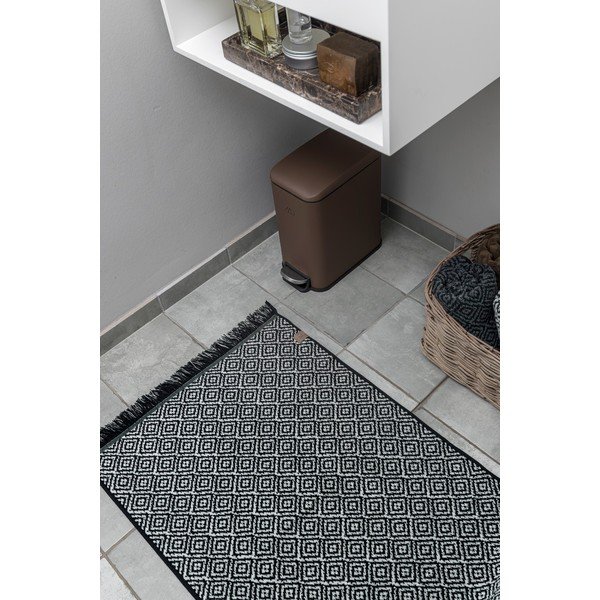 Covoraș de baie negru din material textil 50x80 cm Morocco – Mette Ditmer Denmark-image-2