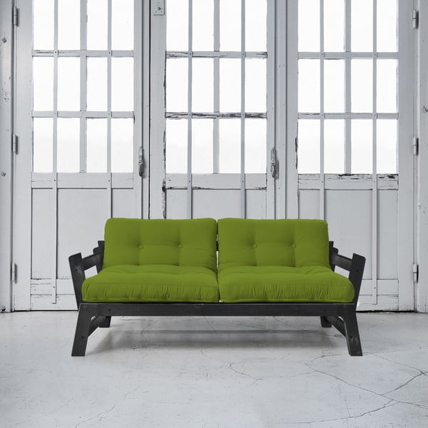  Canapea extensibilă Karup Step Black/Lime-image-1