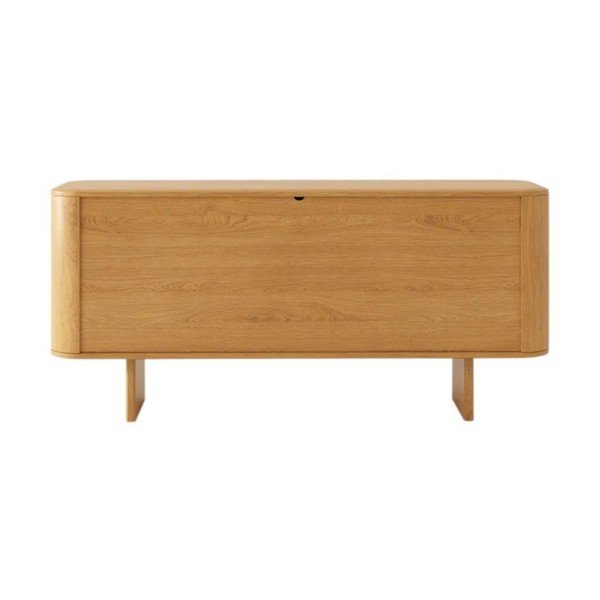 Comodă în culoare naturală din lemn de stejar 160x76x45 cm Charlotte – Micadoni -image-3