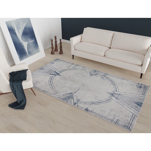 Covor gri deschis lavabil 80x50 cm - Vitaus-image-1