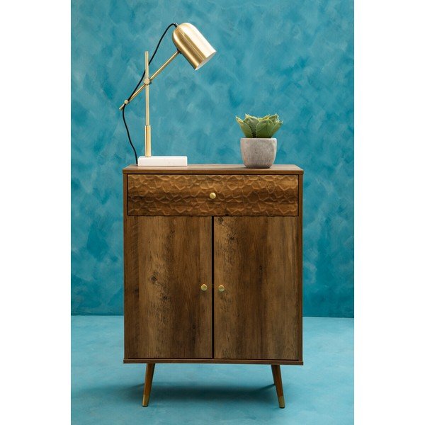 Comodă în culoare naturală închisă 70x94x35 cm Frida – Premier Housewares-image-4
