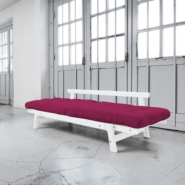 Canapea extensibilă Karup Step White/Pink-image-2