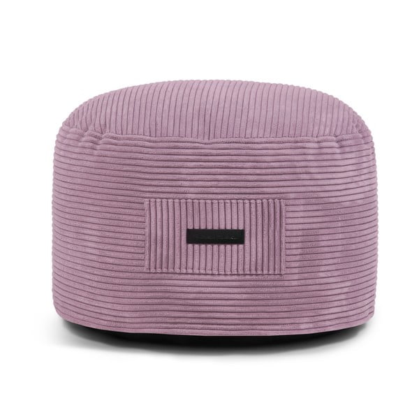 Taburet mov cu tapițerie din catifea reiată Om 60 – SLOWDOWN