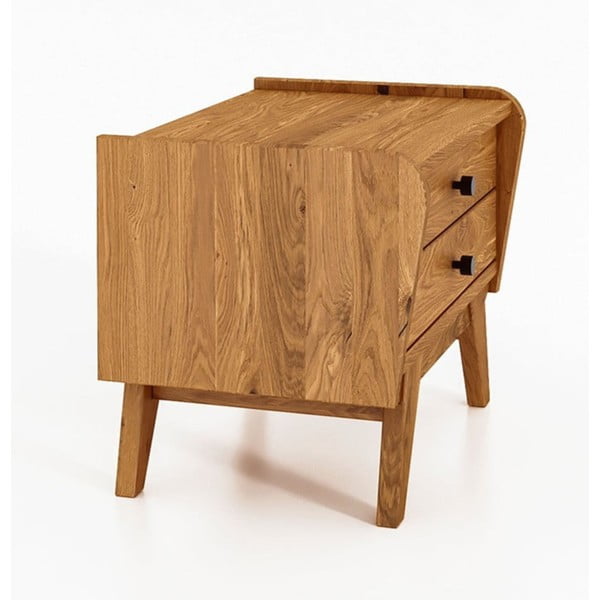 Noptieră din lemn de stejar Retro 1 - The Beds-image-3