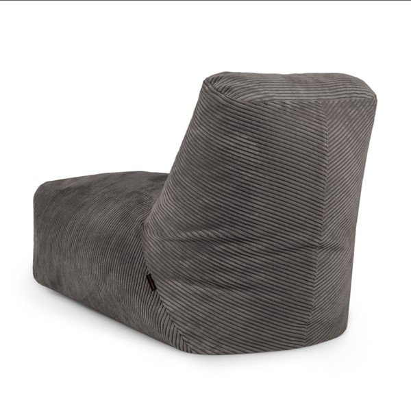 Fotoliu bean bag albastru cu tapițerie din catifea reiată Tube – SLOWDOWN-image-3