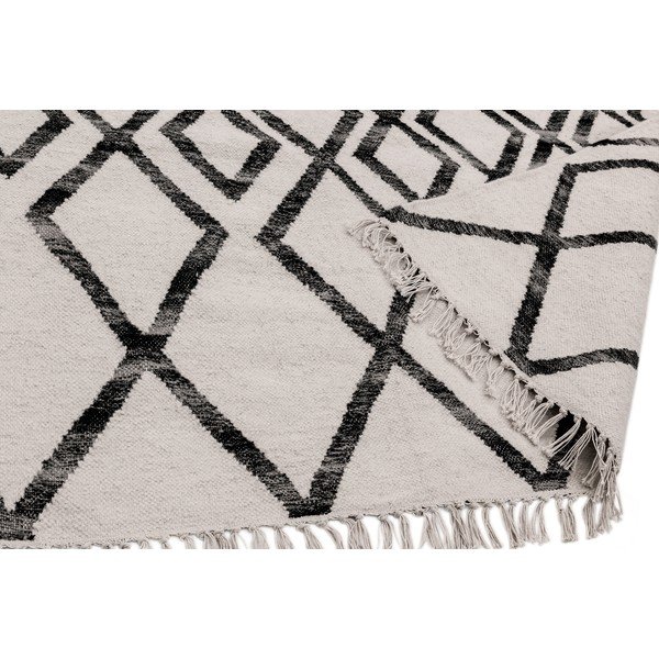 Covor Asiatic Carpets Hackney Diamond, 120 x 170 cm, bej-negru-image-3
